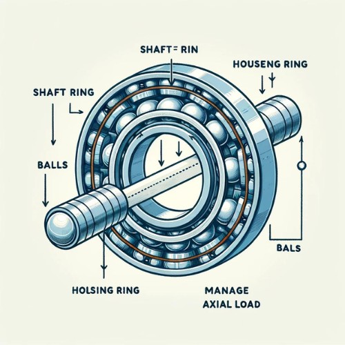 thrust ball bearings,Axial ball bearings