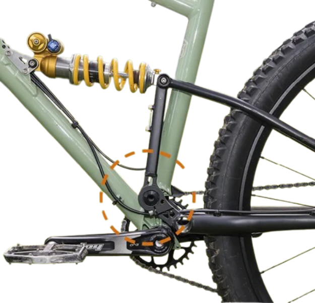 single pivot suspension layout